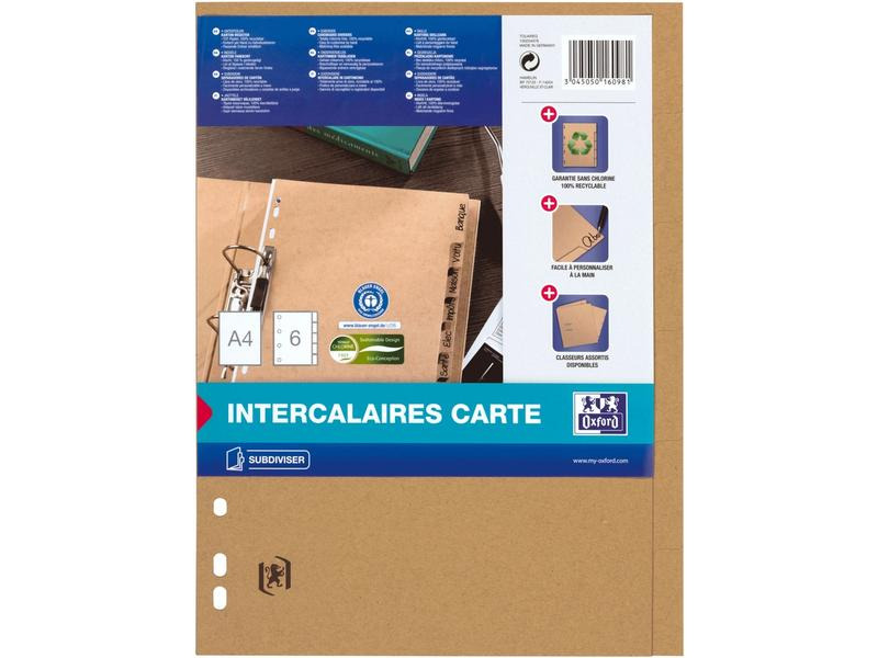 Oxford Register 6-teilig A4, Beige