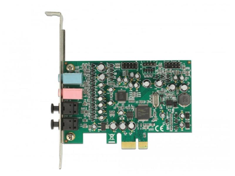 Delock Soundkarte 89640  PCI-Express x1 mit Toslink In/Out