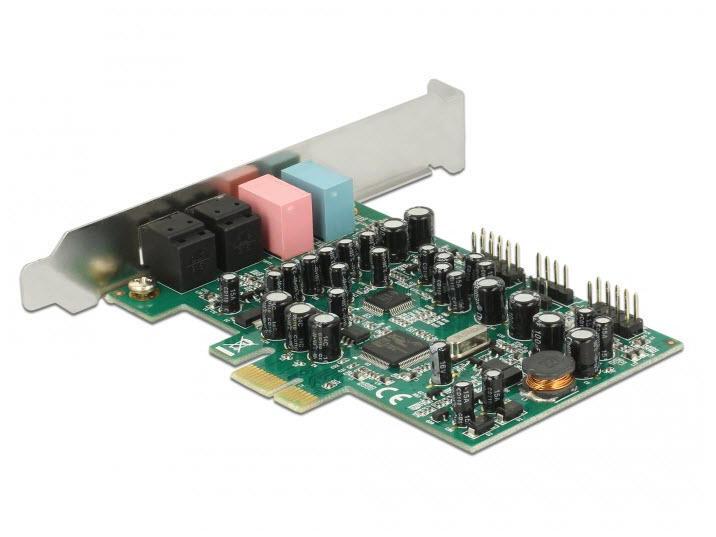 Delock Soundkarte 89640  PCI-Express x1 mit Toslink In/Out