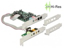 Delock Soundkarte 89640  PCI-Express x1 mit Toslink In/Out