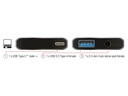Delock Soundkarte USB Type-C Klinkenbuchse 3,5 mm + USB 3.0 A