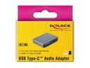 Delock Soundkarte USB Type-C Klinkenbuchse 3,5 mm + USB 3.0 A