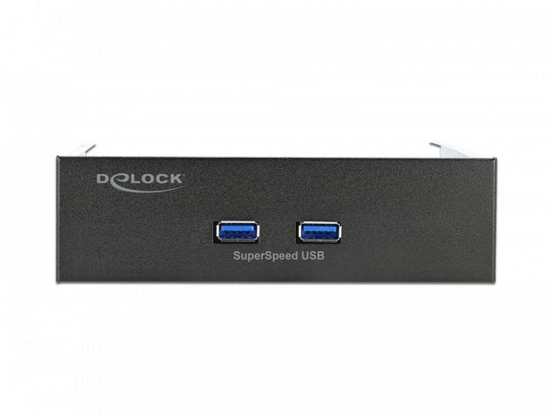 Delock Front Panel 2x USB-A für 5.25-Schacht