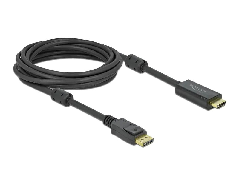 Delock Kabel aktiv DisplayPort - HDMI, 5 m