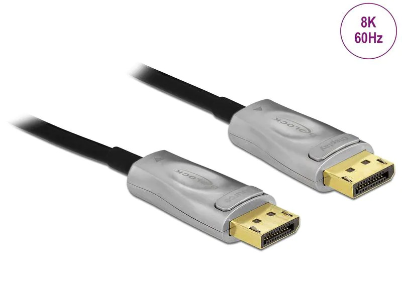 Delock Optisches Kabel DisplayPort - DisplayPort, 70 m, 8K 60 Hz