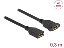 Delock Verlängerungskabel DisplayPort - DisplayPort, 0.3 m