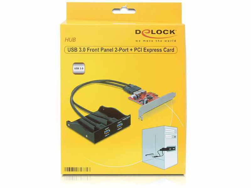 Delock Front Panel 61775 USB 3.0 - 2 Port inkl. PCI-E Karte