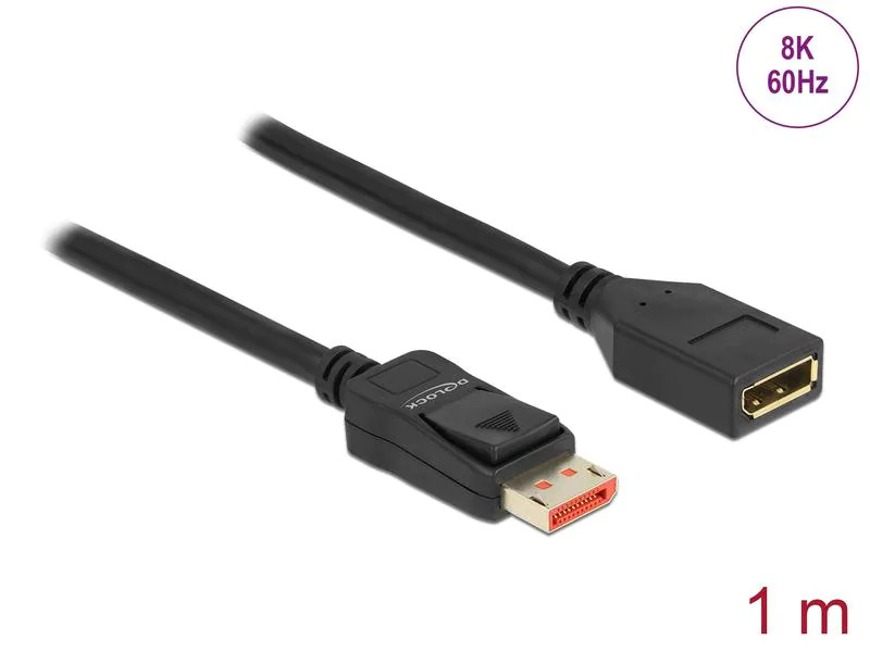 Delock Verlängerungskabel DisplayPort - DisplayPort, 1 m