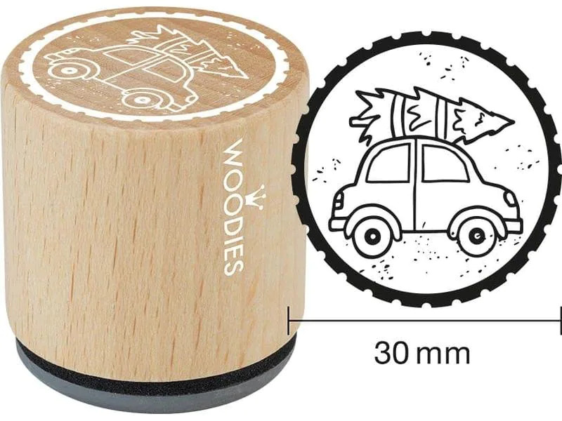Woodies Stempel Woodies Auto mit Tannenbaum 1 Stück