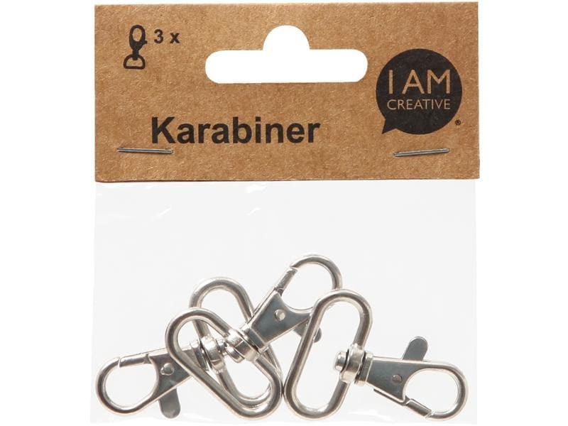 lalana Anhänger mit Karabiner 42 x 30 mm, 3 Stück