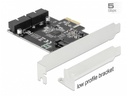 Delock PCI-Express-Karte 2x USB 3.0 intern (Pfostenstecker)