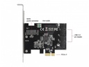 Delock PCI-Express-Karte 2x USB 3.0 intern (Pfostenstecker)