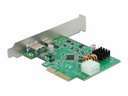 Delock PCI-Express-Karte 89001 2x USB 3.2, 10Gbs, LP