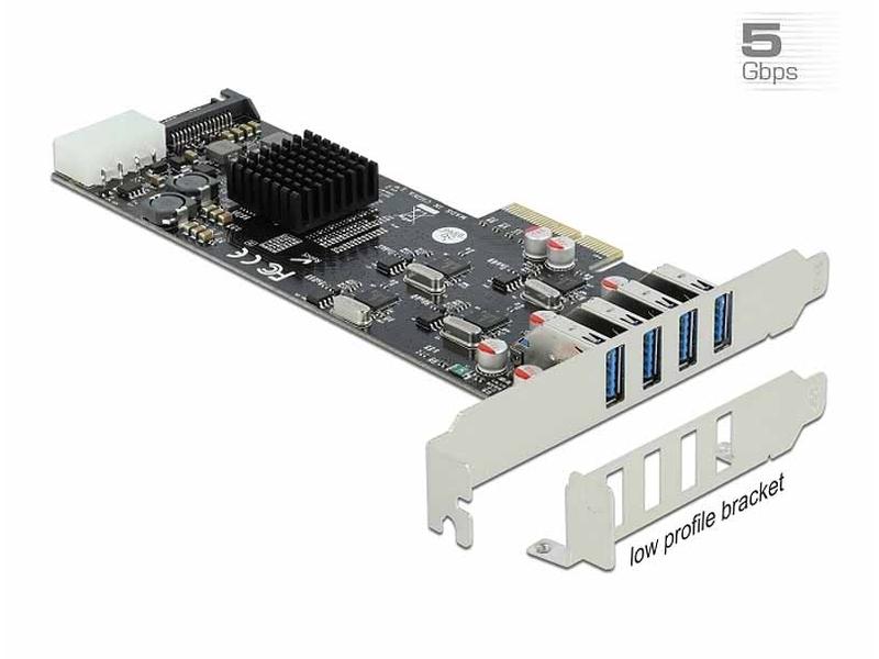 Delock PCI-Express-Karte 89008 USB 3.0 - 4x extern + 3x intern
