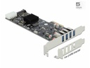Delock PCI-Express-Karte 89008 USB 3.0 - 4x extern + 3x intern