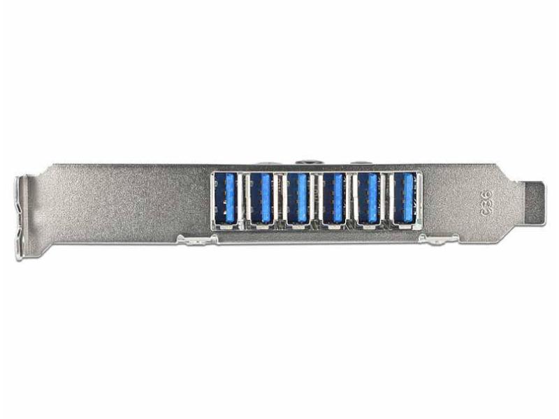 Delock PCI-Express-Karte 89377 USB 3.0 - 6x extern + 1x intern