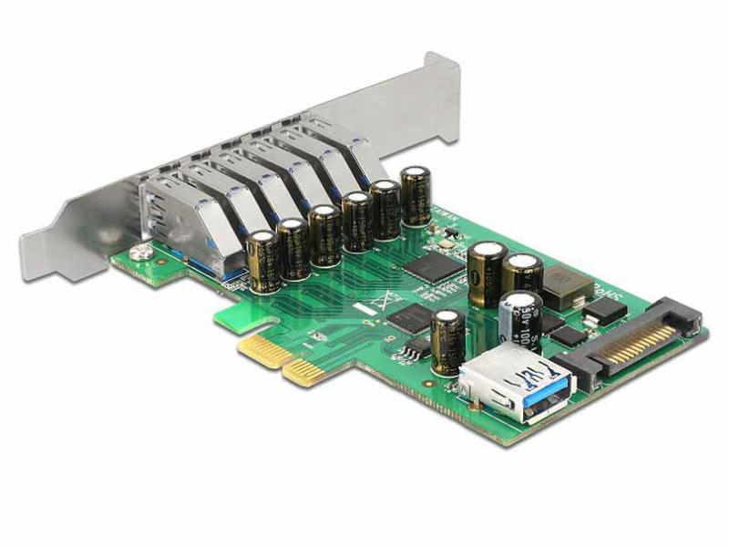 Delock PCI-Express-Karte 89377 USB 3.0 - 6x extern + 1x intern