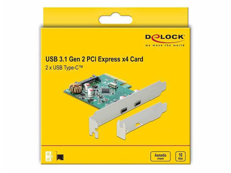 Delock PCI-Express-Karte 90397 USB 3.1 Gen2 - 2x Type-C