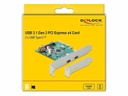 Delock PCI-Express-Karte 90397 USB 3.1 Gen2 - 2x Type-C