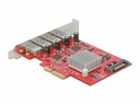 Delock PCI-Express-Karte 90481 4x USB-A 3.1 Gen 2