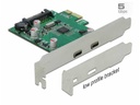 Delock PCI-Express-Karte 90493 USB-C - 2 Port, LP