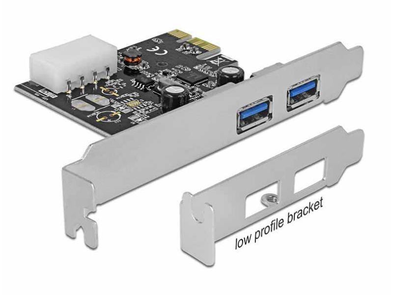 Delock PCI-Express-Karte USB 3.0 Typ-A + LowProfile