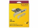 Delock PCI-Express-Karte USB 3.0 Typ-A + LowProfile
