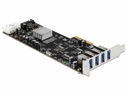 Delock PCI-Express-Karte USB 3.0 Typ-A - 4x Quad Channel