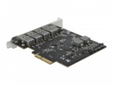 Delock PCI-Express-Karte USB 3.1 Gen2 - 1x USB-C + 4x USB-A