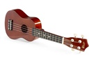 MAX Ukulele UKEY Set Soprano Dunkel Natur 21 Zoll