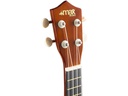 MAX Ukulele UKEY Set Soprano Dunkel Natur 21 Zoll