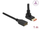 Delock Verlängerungskabel Oben gewinkelt DisplayPort, 2 m