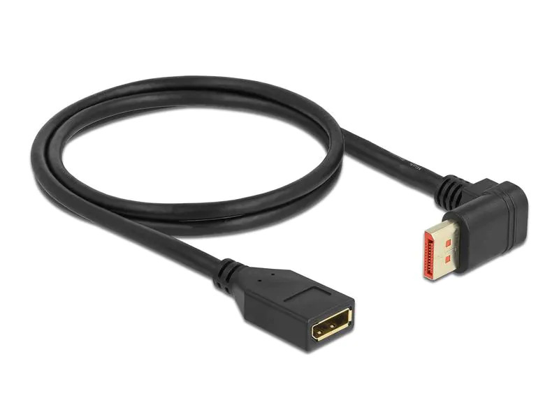 Delock Verlängerungskabel Oben gewinkelt DisplayPort, 2 m