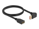 Delock Verlängerungskabel Oben gewinkelt DisplayPort, 2 m