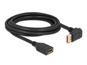 Delock Verlängerungskabel Oben gewinkelt DisplayPort, 3 m