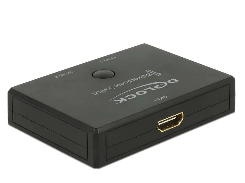 Delock Umschalter 2in-1Out, 1in-2out HDMI 4K/60Hz, Bidirektional