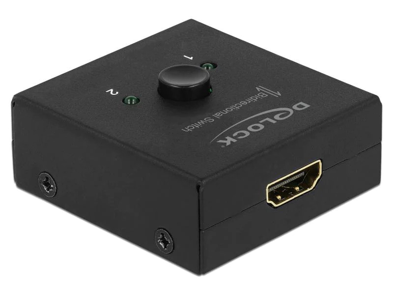 Delock Umschalter 2in-1Out, 1in-2out HDMI 4K/60Hz, Bidirektional