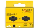 Delock Umschalter 2in-1Out, 1in-2out HDMI 4K/60Hz, Bidirektional