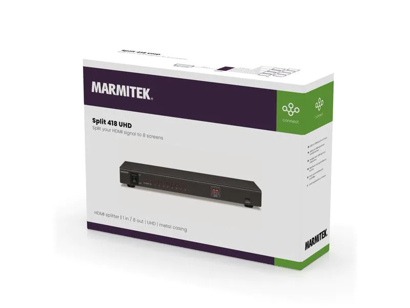 Marmitek Verteiler Split 418 UHD 1 Eingang, 8 Ausgänge