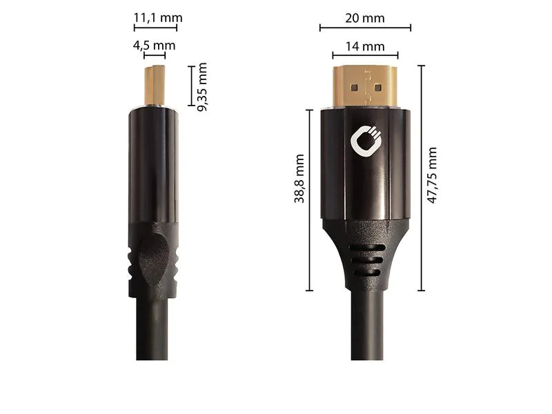 Oehlbach Kabel Black Magic MKII HDMI - HDMI, 2 m