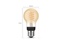Philips Hue Leuchtmittel White Filament, 7 W, E27, 550 lm, Bluetooth
