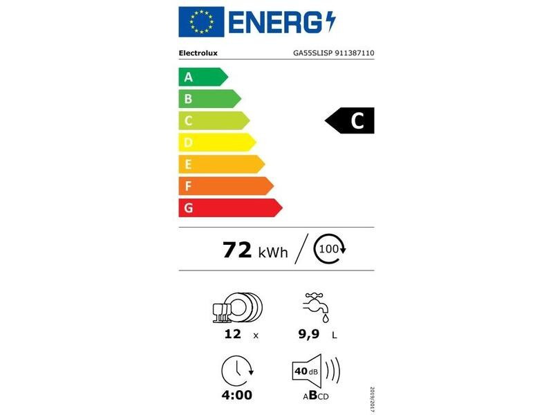 Electrolux Einbaugeschirrspüler GA55SLISP Integrierbar