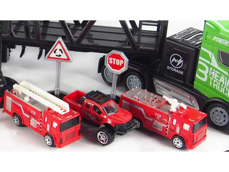 Amewi Sattelschlepper mit Autotransporter Auflieger 1:16, RTR