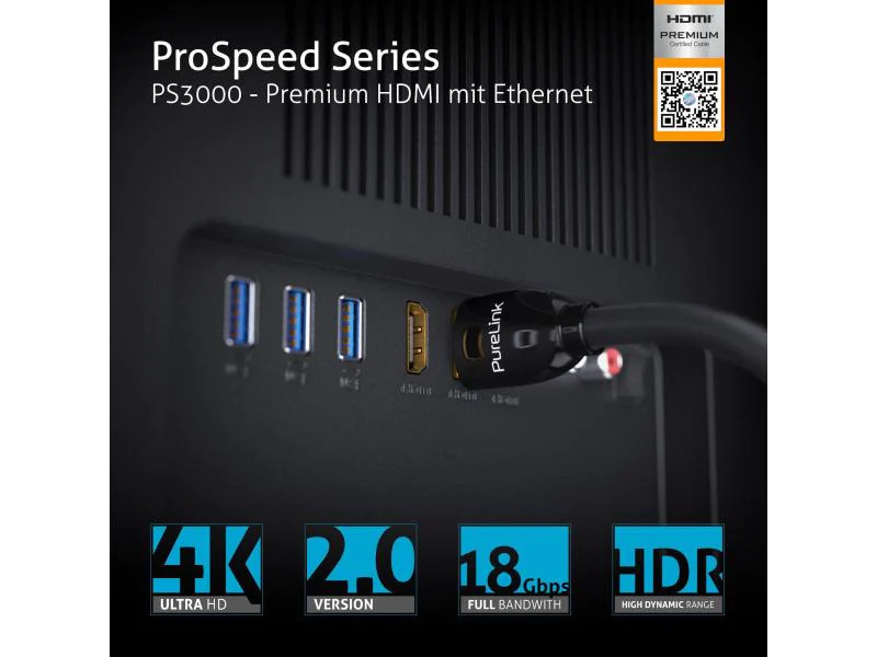 PureLink Kabel PS3000-010 HDMI - HDMI, 1 m