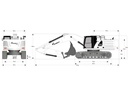 Amewi Kettenbagger G101H, Vollmetall, Hydraulik 1:16, RTR