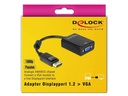 Delock Adapter Displayport - VGA Schwarz