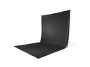 Hama Hintergrund Stoff, 2.95 x 6 m Schwarz