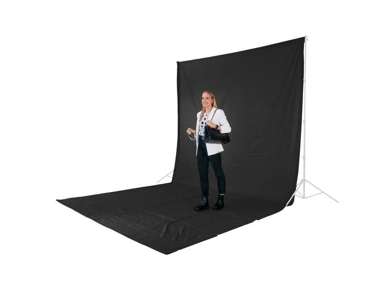 Hama Hintergrund Stoff, 2.95 x 6 m Schwarz