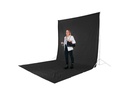 Hama Hintergrund Stoff, 2.95 x 6 m Schwarz