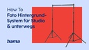 Hama Hintergrundsystem für Studio und unterwegs, 158-295 cm
